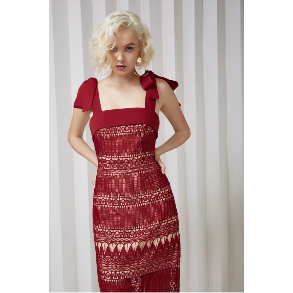 Keepsake the Label Walk on by Gown in Berry